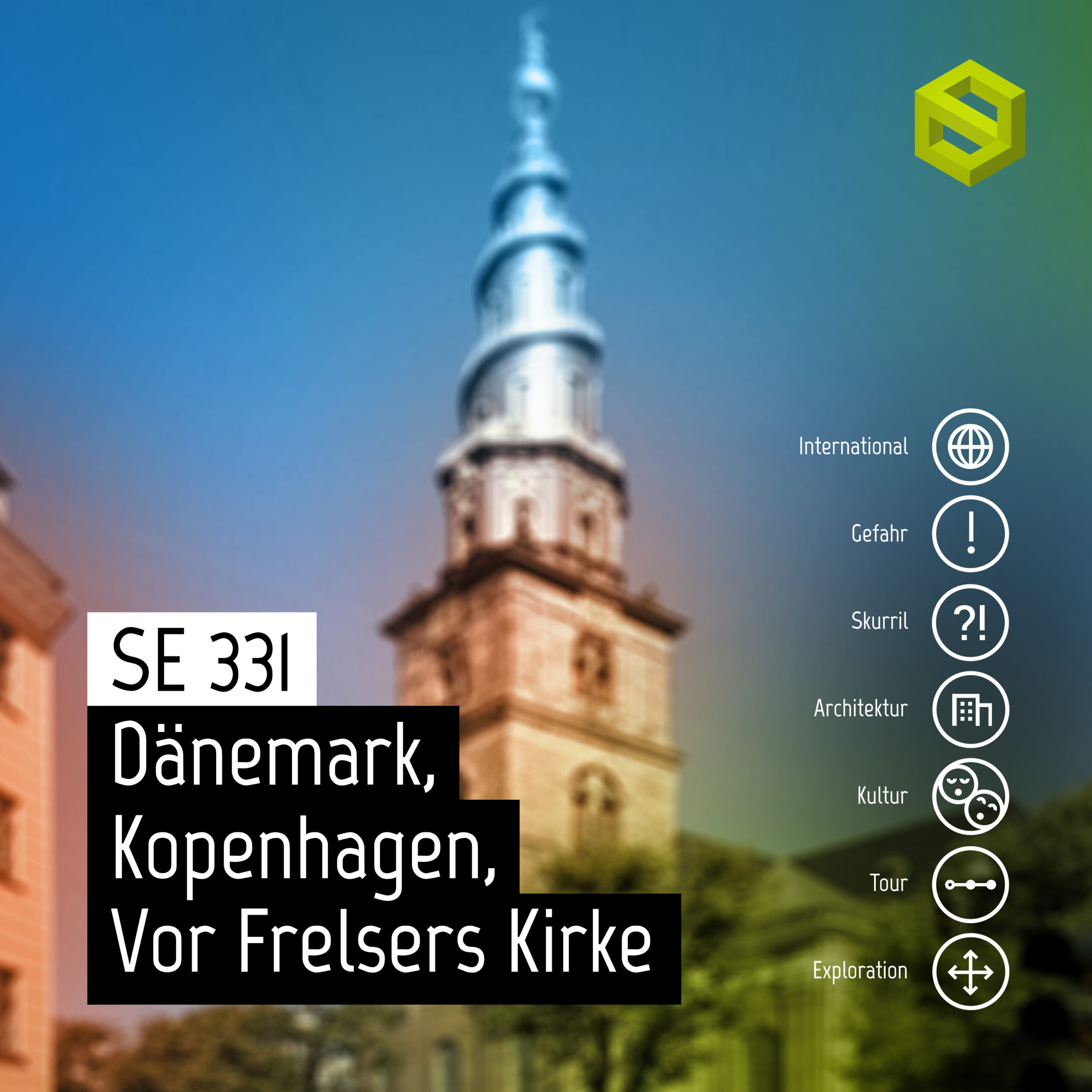 SE 331: Dänemark, Kopenhagen, Vor Frelsers Kirke, Turmbesteigung